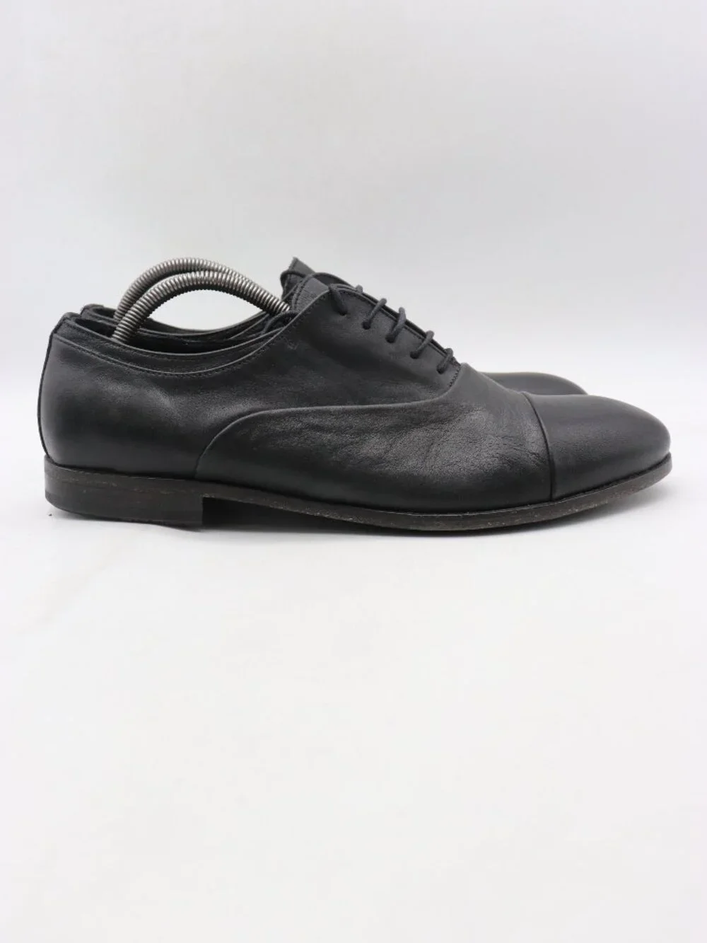 Pawelk’s Derby Oxford Men's Size EU 43 Black Leather Lace Up Dress Shoes